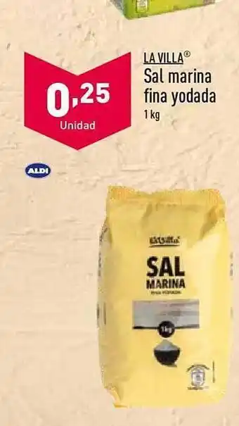 ALDI La villa sal marina fina yodada oferta