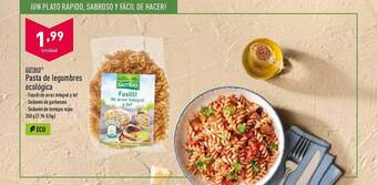 ALDI Gutbio pasta de legumbres ecológica oferta