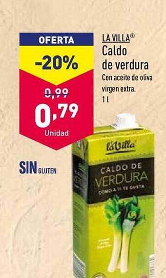 ALDI La villa caldo de verdura oferta