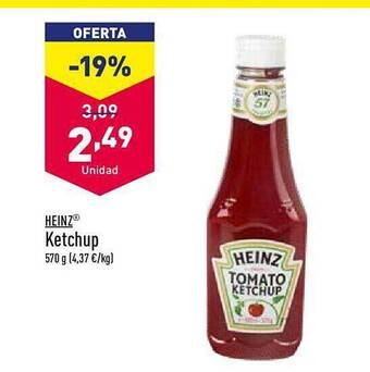 ALDI Heinz ketchup oferta