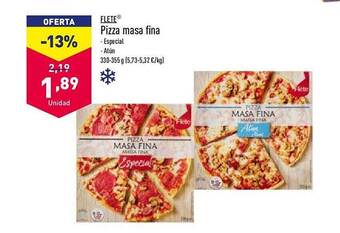 ALDI Flete pizza masa fina oferta