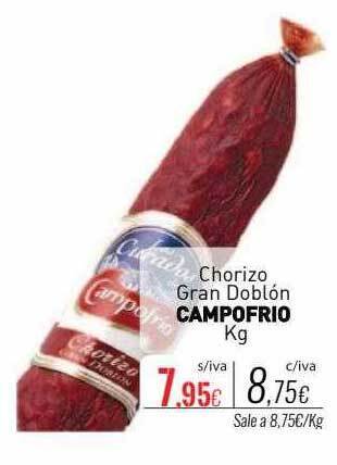 Cuevas Cash Chorizo gran doblón campofrio kg oferta