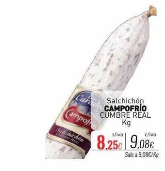 Cuevas Cash Salchichón campofrio cumbre real kg oferta