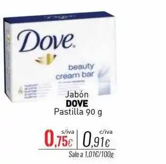 Cuevas Cash Jabón dove pastilla oferta