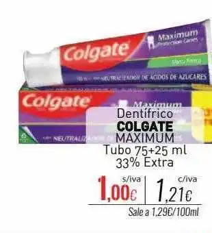 Cuevas Cash Dentifrico colgate maximum oferta