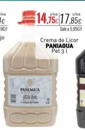 Cuevas Cash Crema de licor paniagua oferta