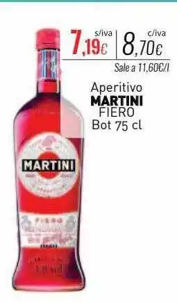 Cuevas Cash Aperitivo martini fiero oferta