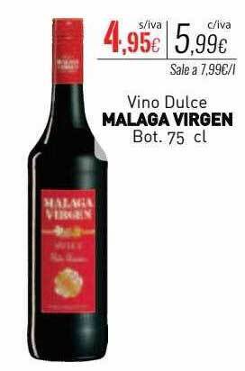 Cuevas Cash Vino dulce malaga virgen oferta