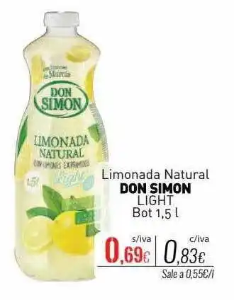 Cuevas Cash Limonada natural don simon oferta