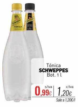 Cuevas Cash Tónica schweppes oferta