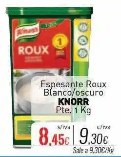Cuevas Cash Espesante roux blanco oscuro knorr oferta