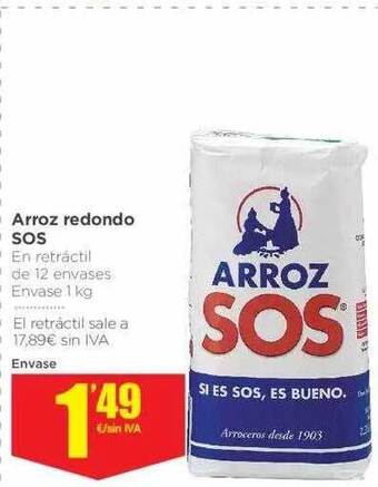 Makro Arroz redondo sos oferta