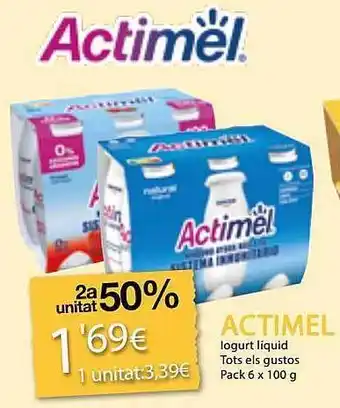 Plusfresc Actimel iogurt liquid oferta