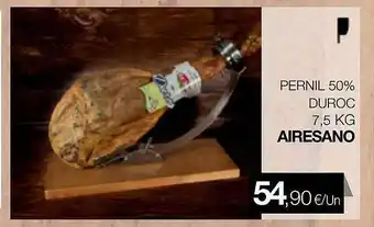 Plusfresc Pernil 50% duroc 7.5kg airesano oferta