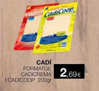 Plusfresc Cadí formatge cadicrema i cadicoop oferta