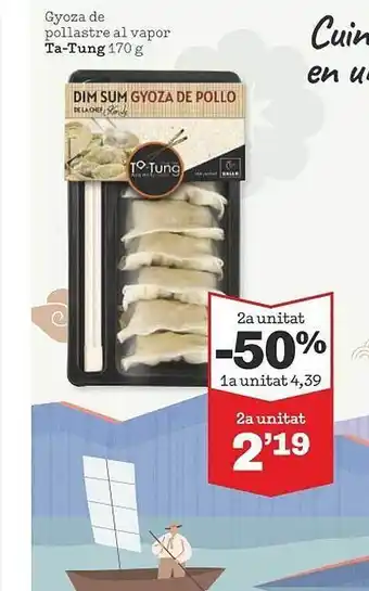 Sorli 2a unitat -50% gyoza de pollastre al vapor ta-tung oferta