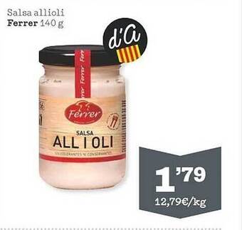 Sorli Salsa allioli ferrer oferta