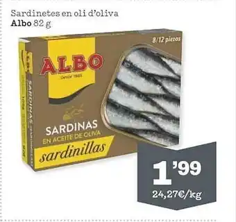Sorli Sardinetes en oli d'oliva albo oferta