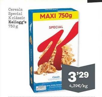 Sorli Cereals special k clàssic kellogg's oferta