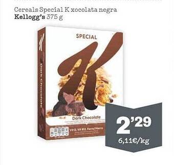 Sorli Cereals special k xocolata negra kellogg's oferta