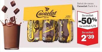 Sorli 2a unitat -50% batut de cacau cacaolat oferta