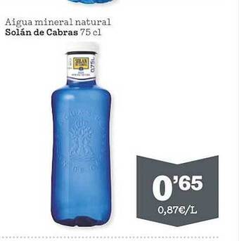 Sorli Aigua mineral natural solán de cabras oferta