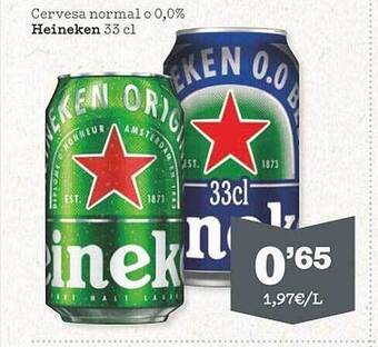 Sorli Cervesa normal o 0.0% heineken oferta
