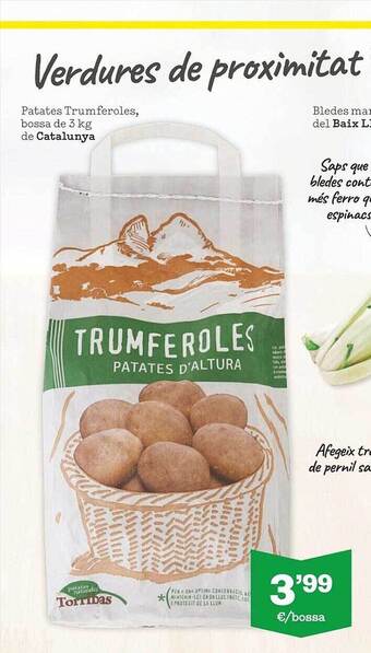Sorli Patates trumferoles bossa de 3kg de catalunya oferta