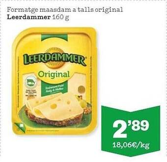 Sorli Formatge maasdam a talls original leerdammer oferta