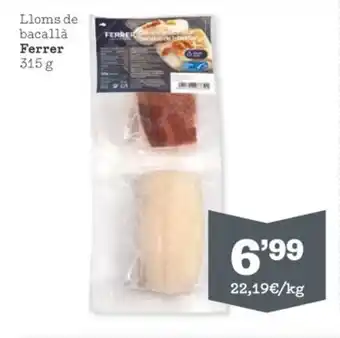 Sorli Lloms de bacallà FERRER oferta