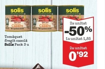 Sorli Tomàquet fregit casolà SOLIS pack 3 u oferta