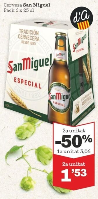 Sorli Cervesa SAN MIGUEL pack 6 x 25 cl oferta