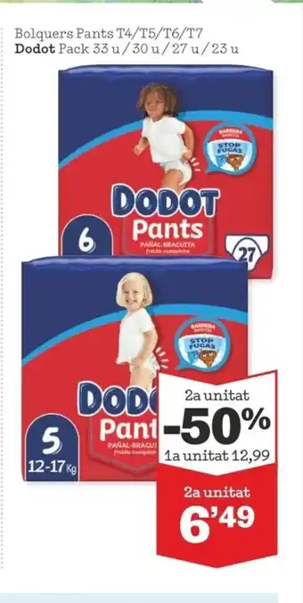 Sorli Bolquers Pants T4/T5/T6/T7 Dodot Pack 33u/30u/27u/23u oferta