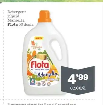 Sorli Detergent Liquid Marsella Flota 50 Dosis oferta