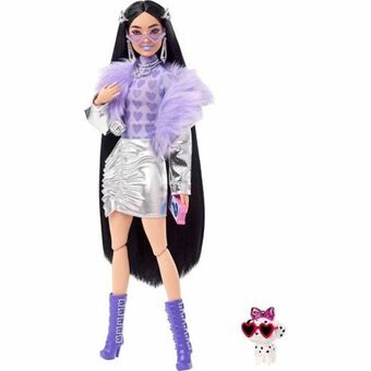 ToysRus Barbie - muñeca extra - chaqueta con pelo y botas moradas oferta