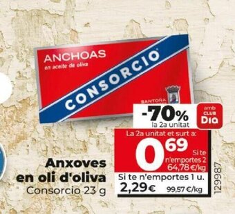 Dia Anxoves En Oli d'OLiva oferta