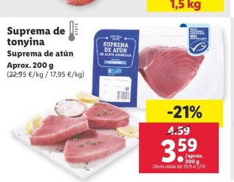 Lidl Suprema de Tonyina oferta