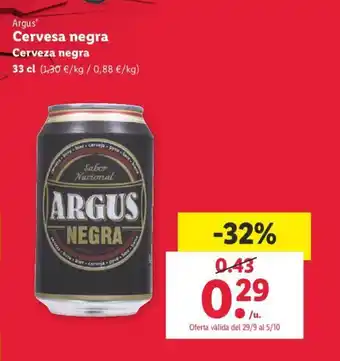 Lidl Cervesa Negra oferta