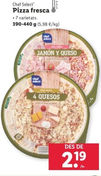 Lidl Pizza Fresca oferta