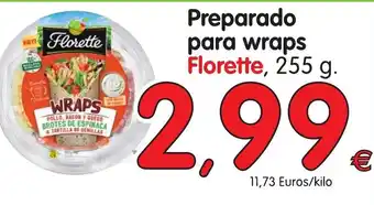 Alimerka Florette Preparado para wraps 255g oferta