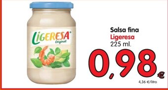 Alimerka Ligeresa Salsa fina 225 ml oferta