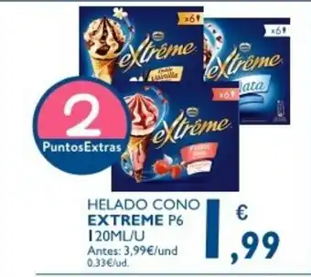 Supermercados La Despensa Extreme Helado Cono P6 20ml/u oferta