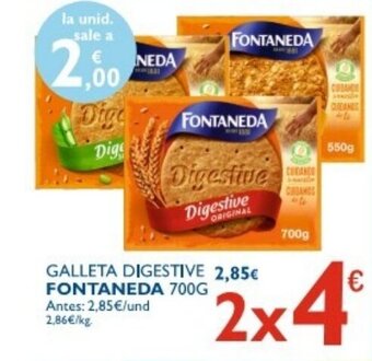 Supermercados La Despensa Fontaneda Galleta Digestive 700g oferta