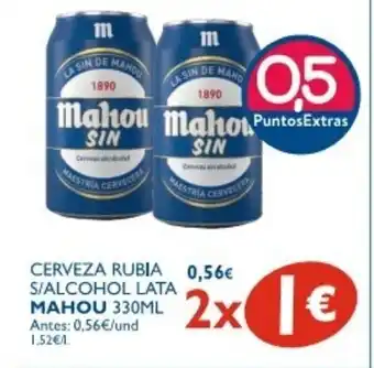 Supermercados La Despensa Mahou 330ml Cerveza Rubia S/Alcohol Lata 330ml oferta