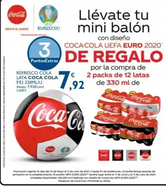 Supermercados La Despensa Coca Cola Refresco Cola Lata 330ml/u oferta