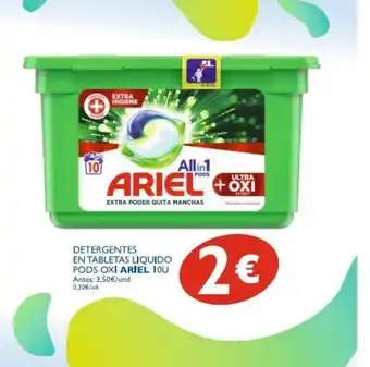 Supermercados La Despensa Ariel Detergente En Tabletas Liquido POds Oxi Iou oferta