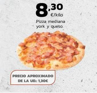 Supermercados Lupa Pizza mediana york y queso oferta