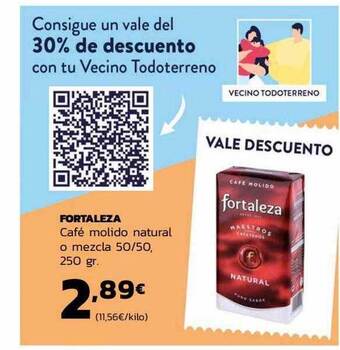 Supermercados Lupa Fortaleza café molido natural o mezcla oferta