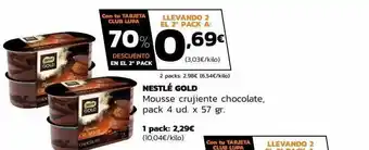 Supermercados Lupa Nestlé gold mousse crujiente chocolate oferta