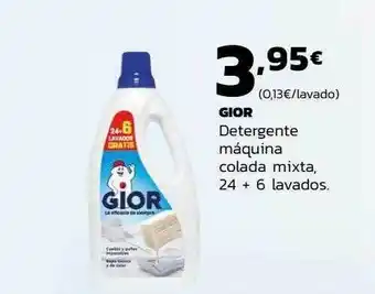 Supermercados Lupa Gior detergente máquina colada mixta oferta